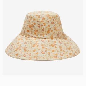 Lack Of Color Floral Kids Hat - Cream and Brown